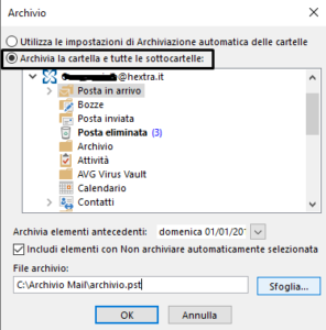 Come si archiviano le mail con Microsoft Outlook